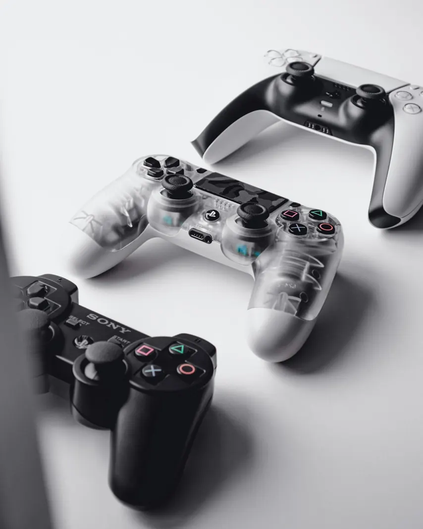 Game controllers used as a visual reference for interaction design.